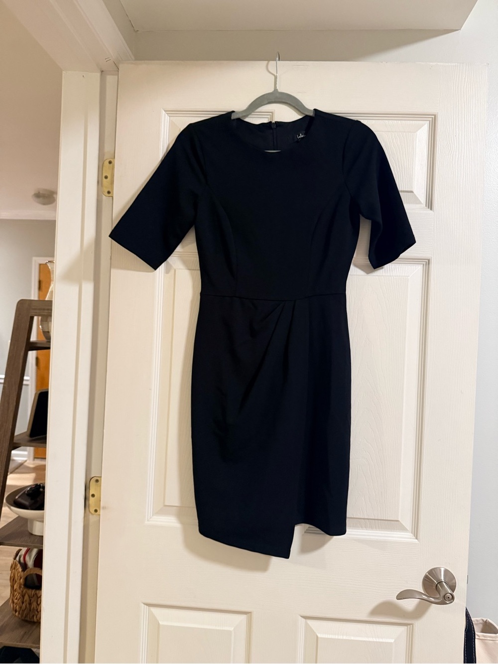 Lulu's Black Short-Sleeve Sheath Mini Dress